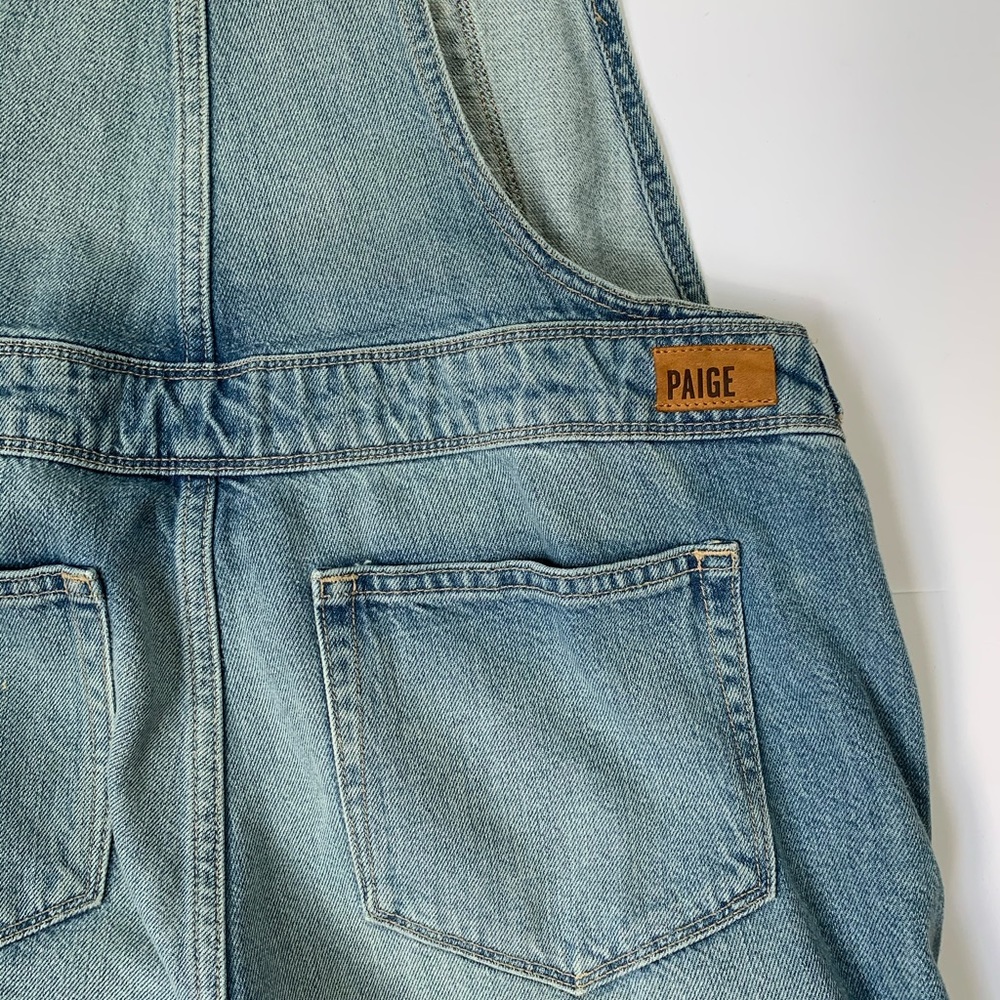 PAIGE DENIM OVERALL SHORTS